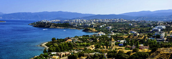 Panorama of Heraklion - Chania, Crete, Greece