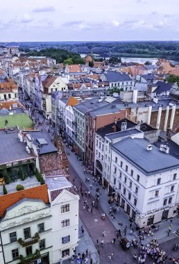Old Town Torun, Polonya Hava görünümünü üzerinde 25 Ağustos 2018