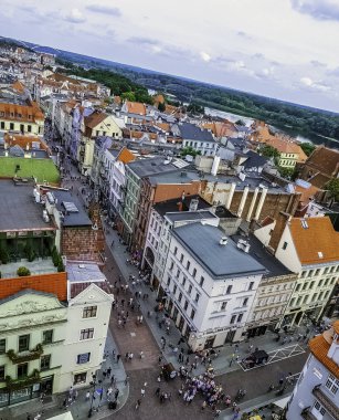 Old Town Torun, Polonya Hava görünümünü üzerinde 25 Ağustos 2018