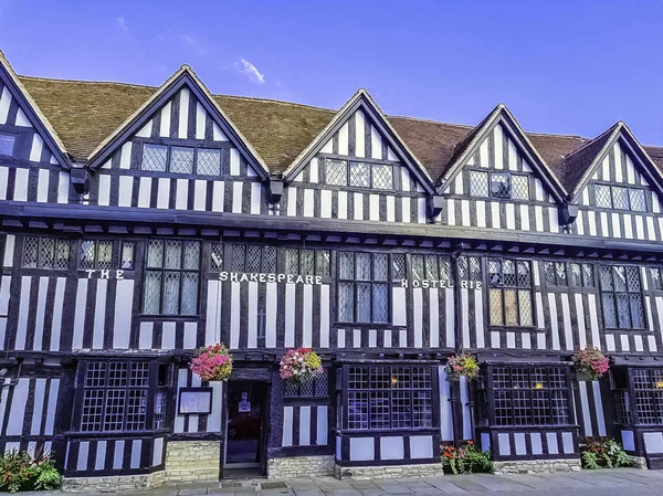 Alte Architektur Von Stratford Avon Warwickshire Vereinigtes Königreich August 2018 — Stockfoto