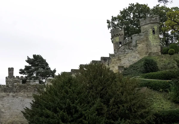 Warwick Castle Mohyla Warwick Warwickshire Velká Británie Října 2018 — Stock fotografie