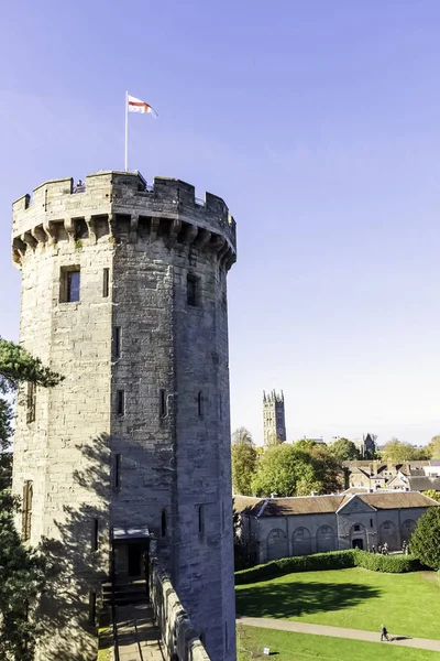 Castillo Warwick Guy Tower Warwick Warwickshire Reino Unido Octubre 2018 — Foto de Stock