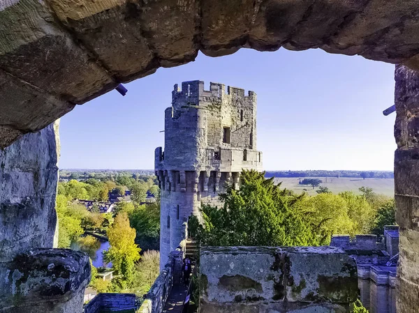 沃里克城堡 凯撒塔在华威 沃里克郡 英国在2018年10月21日 — 图库照片