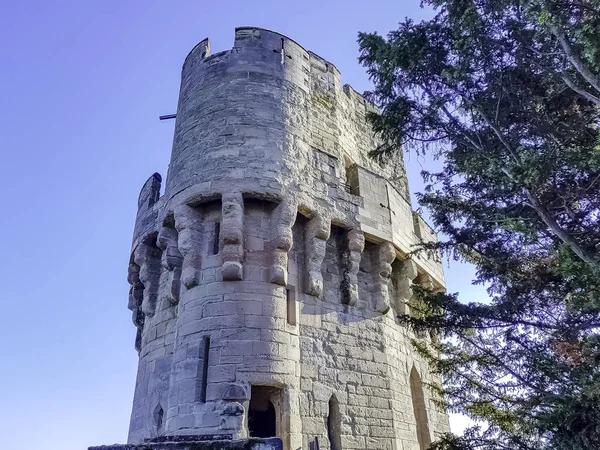 Warwick Castle Caesar Tower Warwick Warwickshire Reino Unido Outubro 2018 — Fotografia de Stock