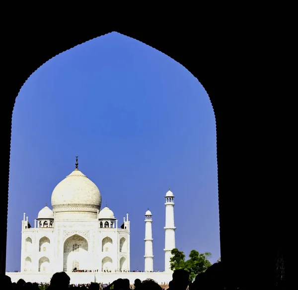 Corona Dei Palazzi Taj Mahal Agra Uttar Pradesh India Dicembre — Foto Stock