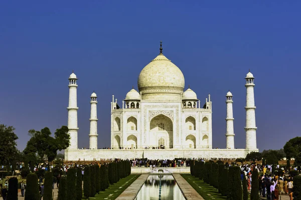 Korona Pałaców Taj Mahal Agra Uttar Pradesh Indie Dniu Grudnia — Zdjęcie stockowe