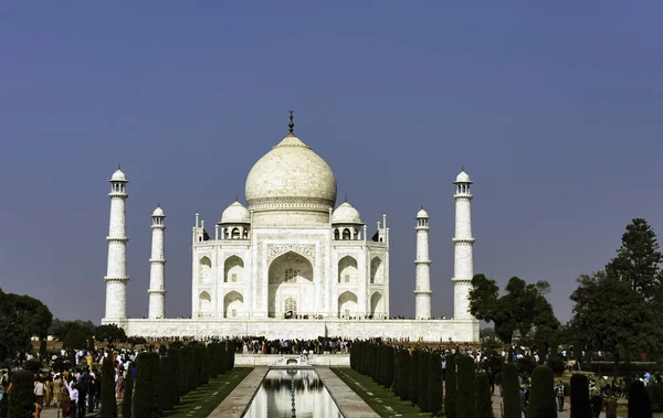 Korona Pałaców Taj Mahal Agra Uttar Pradesh Indie Dniu Grudnia — Zdjęcie stockowe