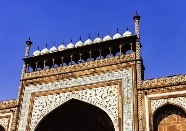 Portão Principal Caminho Porta Para Taj Mahal Agra Uttar Pradesh — Fotografia de Stock