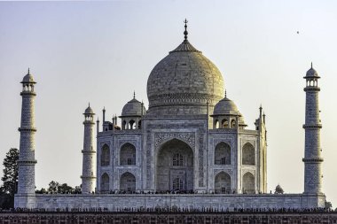 Taç saraylar - Taj Mahal Agra, Uttar Pradesh, Hindistan ile 1 Aralık 2018