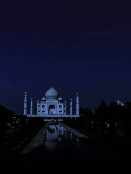 Taj Mahal Night Agra Uttar Pradesh India December 2018 — Stock Photo, Image