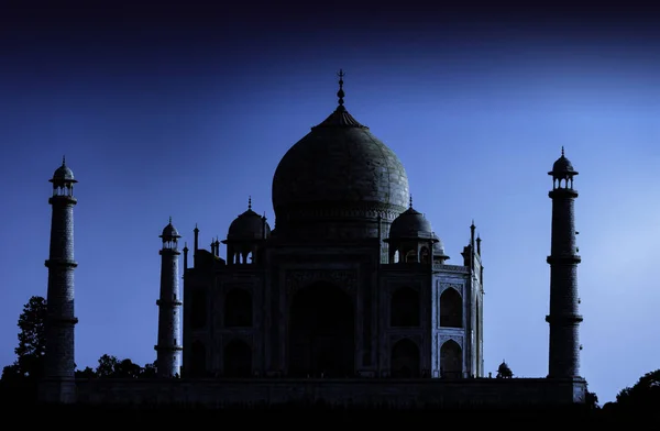 Тадж Махал Вночі Місті Agra Уттар Прадеш Індія Грудня 2018 — стокове фото