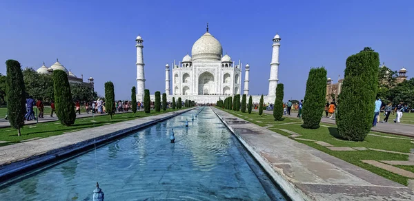 Korona Pałaców Taj Mahal Agra Uttar Pradesh Indie Dniu Grudnia — Zdjęcie stockowe