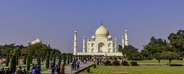 Crown Palaces Taj Mahal Agra Uttar Pradesh Índia Dezembro 2018 — Fotografia de Stock