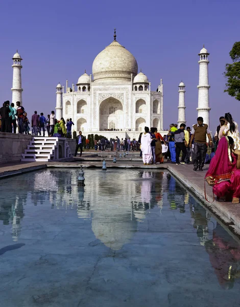 Crown Palaces Taj Mahal Agra Uttar Pradesh India December 2018 — Stock Photo, Image