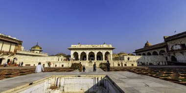 Has Mahal ve Anguri Bagh, Agbari Mahal, Aramgah veya Anguri Bagh (üzüm Bahçesi) Agra kırmızı kale - Agra, Uttar Pradesh, Hindistan ile 1 Aralık 2018