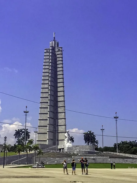 Jos Mart Memorial Forradalom Tér Plaza Revolucin Havanna Kuba 2018 — Stock Fotó
