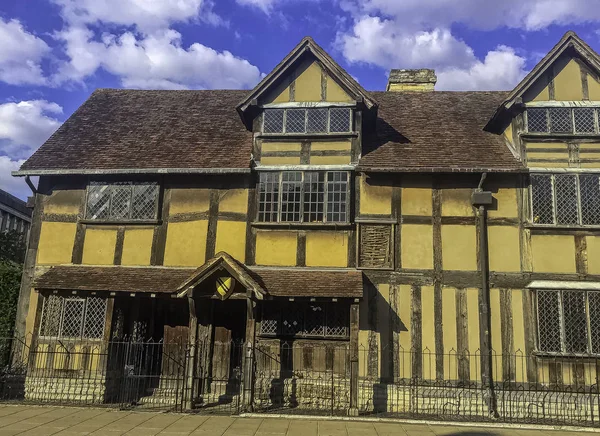 William Shakespeares Geburtsort Fachwerkhaus Aus Dem Jahrhundert Henley Street Stratford — Stockfoto