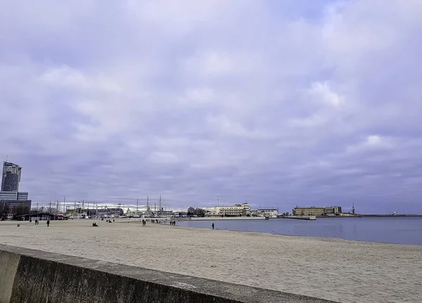 Lehçe Sahil Mimarisi Gdynia Tricity Pomerania Polonya Baltık Denizi — Stok fotoğraf