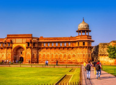Cihangir Palace - Agra Agra kırmızı kale, Uttar Pradesh, Hindistan ile 1 Aralık 2018