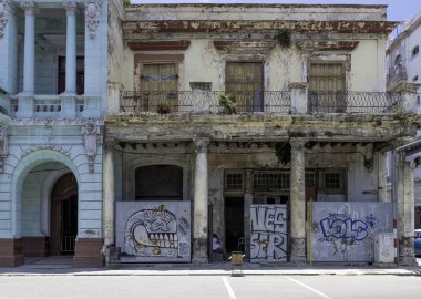 Eski Havana, Küba'da 03.06.2018 üzerinde bina konut