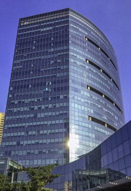 Gurgaon / Gurugram, Yeni Delhi, Hindistan - 13 Aralık 2018: Cyber City (Cyberhub Mimarlık)