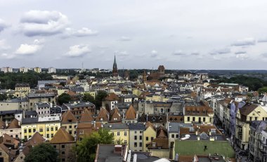 Old Town Torun, Polonya Hava Panoraması