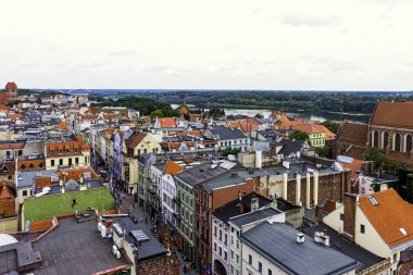 Old Town Torun, Polonya Hava Panoraması