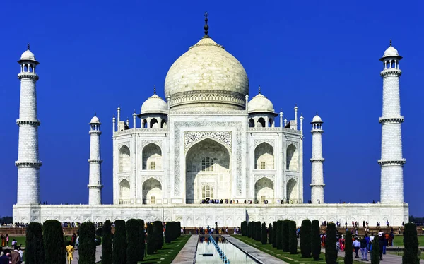 Bild Der Krone Der Paläste Taj Mahal Dezember 2018 Agra — Stockfoto