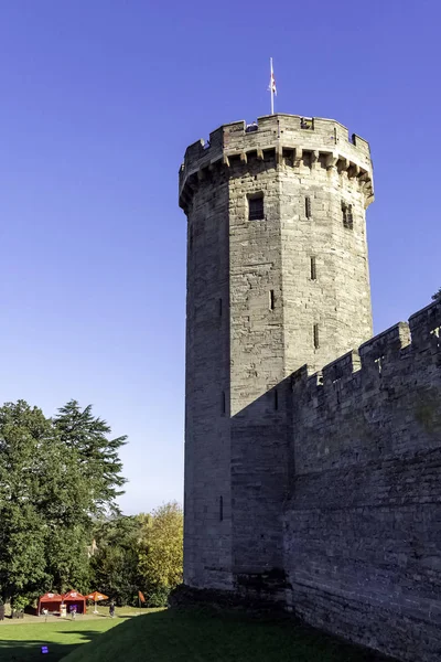 沃里克城堡 家伙的塔在华威 沃里克郡 英国在2018年10月21日 — 图库照片