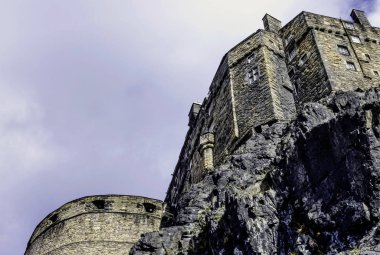 Edinburgh Castle, Edinburgh, İngiltere 22/03/2008 tarihinde resmi