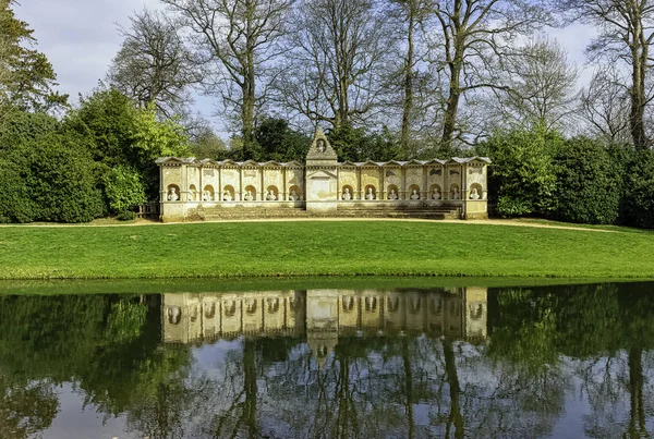 Temple British Worthies Stowe Buckinghamshire Wielka Brytania Marca 2019 — Zdjęcie stockowe