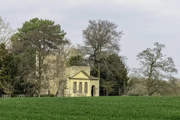 Rovinato Tempio Dell Amicizia Hawkwell Field Stowe Buckinghamshire Regno Unito — Foto Stock