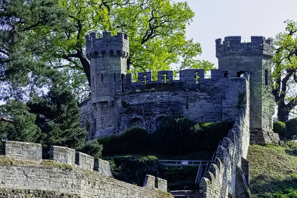 Warwick Castle Montado Warwick Warwickshire Reino Unido Abril 2019 — Fotografia de Stock