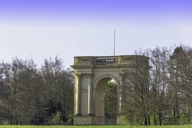 Güney Cephesi Korint Kemeri, Stowe, Buckinghamshire, Birleşik Krallık 19 Nisan 2019 