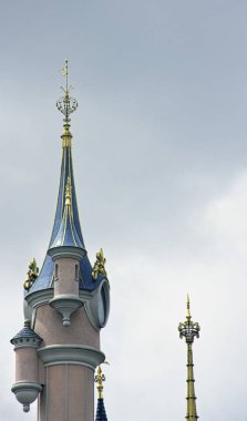 Uyuyan güzellik Kalesi-Disneyland Paris, Fransa 27 Mayıs 2019