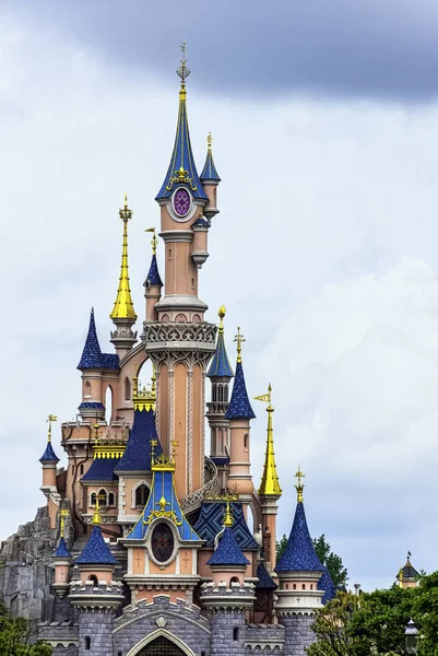 Castillo Bella Durmiente Disneyland Paris Francia Mayo 2019 —  Fotos de Stock