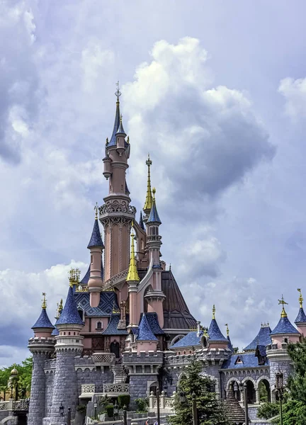 Castillo Bella Durmiente Disneyland Paris Francia Mayo 2019 —  Fotos de Stock