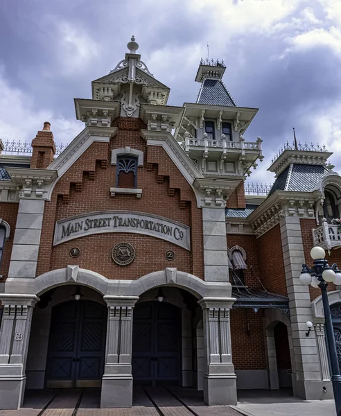 Arquitetura Disneyland City Disneyland Paris França Maio 2019 — Fotografia de Stock