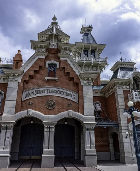 Architektura Disneylandu City Disneyland Paříž Francie Května 2019 — Stock fotografie