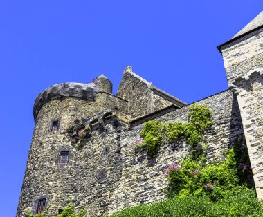 Chateau de vitre-Vitr kasabasında Ortaçağ Kalesi, Brittany, Fransa 1 Haziran 2019 tarihinde