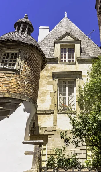 Vintage Architectuur Van Oude Stad Vitre Bretagne Frankrijk Juni 2019 — Stockfoto