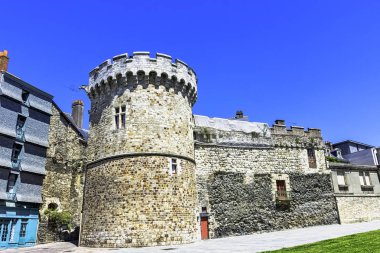 Old Town vitre eski mimarisi (Vitr), Brittany, Fransa 1 Haziran 2019 