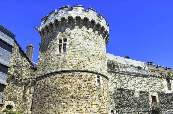 Vintage Architectuur Van Oude Stad Vitre Vitr Bretagne Frankrijk Juni — Stockfoto