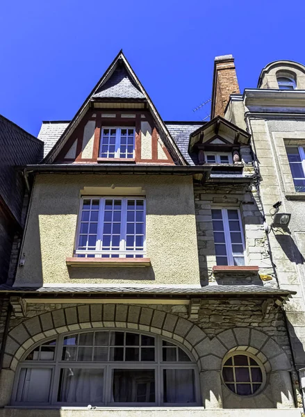 Vintage Architecture Old Town Vitre Vitr Bretaña Francia Junio 2019 —  Fotos de Stock