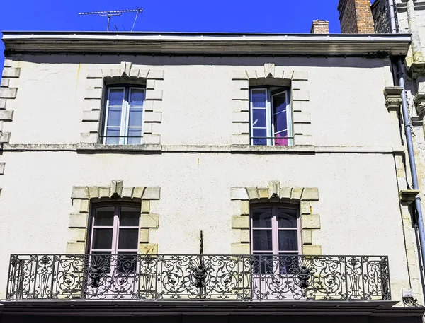 Zabytkowe Architektury Starego Miasta Vitre Vitr Bretania Francja Dniu Czerwca — Zdjęcie stockowe