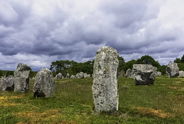 Alineaciones Carnac Piedras Carnac Carnac Francia — Foto de Stock