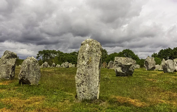 Alinhamentos Carnac Pedras Carnac Carnac Francia — Fotografia de Stock