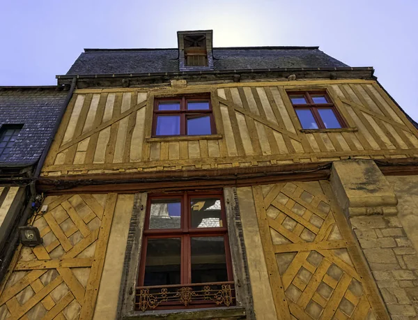 Antik Építészet Old Town Vitre Brittany Franciaország Június Jén 2019 — Stock Fotó