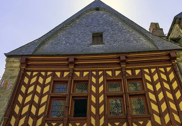 Roční Architektura Starého Města Vitre Bretani Francie Června 2019 — Stock fotografie