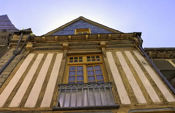 Vintage Architectuur Van Oude Stad Vitre Bretagne Frankrijk Juni 2019 — Stockfoto